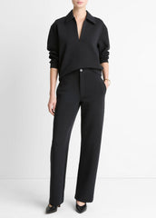 Cotton-Blend Trouser in Trousers | VINCE Women