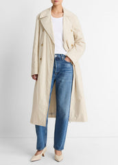 Padded Cotton Long Coat in Coats | VINCE Women