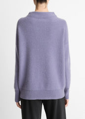 Plush Cashmere Funnel-Neck Sweater in Turtleneck | VINCE Women