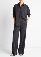 Cotton Corduroy Oversized Shirt in Long Sleeve | VINCE Women