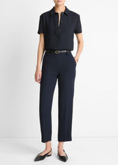 Crepe Tapered Pull-On Pant in Trousers | VINCE Women