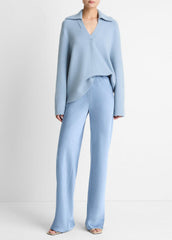 Colette High-Rise Fluid Satin Bias Pant in Trousers | VINCE Women