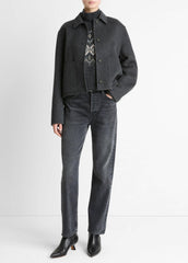 Wool & Cashmere-Blend Short Jacket in Jackets | VINCE Women