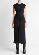 Jersey Wrap Midi Dress in Dresses | VINCE Women