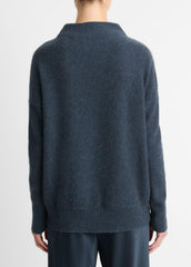 Plush Cashmere Funnel-Neck Sweater in Turtleneck | VINCE Women