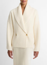 Wool-Blend Draped Sweater Coat in Sweaters | VINCE Women