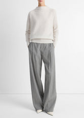 Plush Cashmere Funnel-Neck Sweater in Turtleneck | VINCE Women