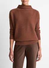 Plush Cashmere Funnel-Neck Sweater in Turtleneck | VINCE Women