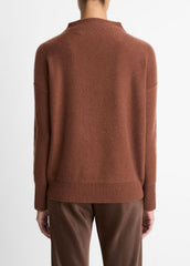 Plush Cashmere Funnel-Neck Sweater in Turtleneck | VINCE Women