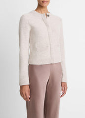 Plush Cashmere Shrunken Cardigan in Cardigans | VINCE Women