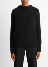 Plush Cashmere Funnel-Neck Sweater in Turtleneck | VINCE Women