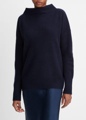Plush Cashmere Funnel-Neck Sweater in Turtleneck | VINCE Women