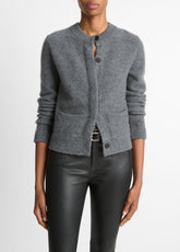 Plush Cashmere Shrunken Cardigan in Cardigans | VINCE Women