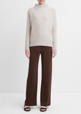 Plush Cashmere Funnel-Neck Sweater in Turtleneck | VINCE Women