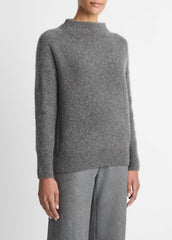 Donegal Cashmere Funnel-Neck Sweater in Turtleneck | VINCE Women