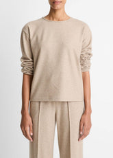Italian Wool-Blend Lounge Pullover in Sweatshirts & Hoodies | VINCE Women