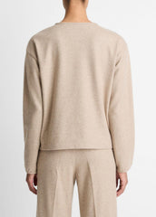 Italian Wool-Blend Lounge Pullover in Sweatshirts & Hoodies | VINCE Women