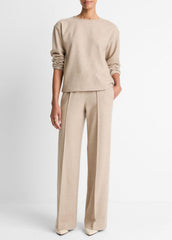 Italian Wool-Blend Lounge Pullover in Sweatshirts & Hoodies | VINCE Women