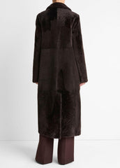 Shearling Long Coat in Coats | VINCE Women
