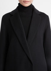 Classic Wool-Blend Straight Coat in Coats | VINCE Women