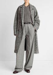 Italian Wool-Blend Overcoat in Coats | VINCE Women