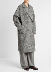 Italian Wool-Blend Overcoat in Coats | VINCE Women