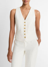 Sculptural Fitted Vest in Vests | VINCE Women