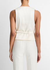 Sculptural Fitted Vest in Vests | VINCE Women