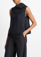 Asymmetrical Draped A-Line Top in Tank Tops | VINCE Women
