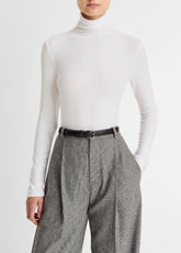 Essential Long-Sleeve Turtleneck Top in Long Sleeve | VINCE Women