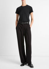 Essential Pima Cotton Crew Neck T-Shirt in Short Sleeve | VINCE Women