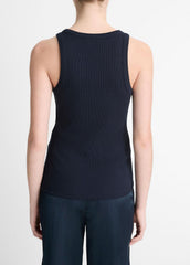 Ribbed Scoop-Neck Tank in Tank Tops | VINCE Women
