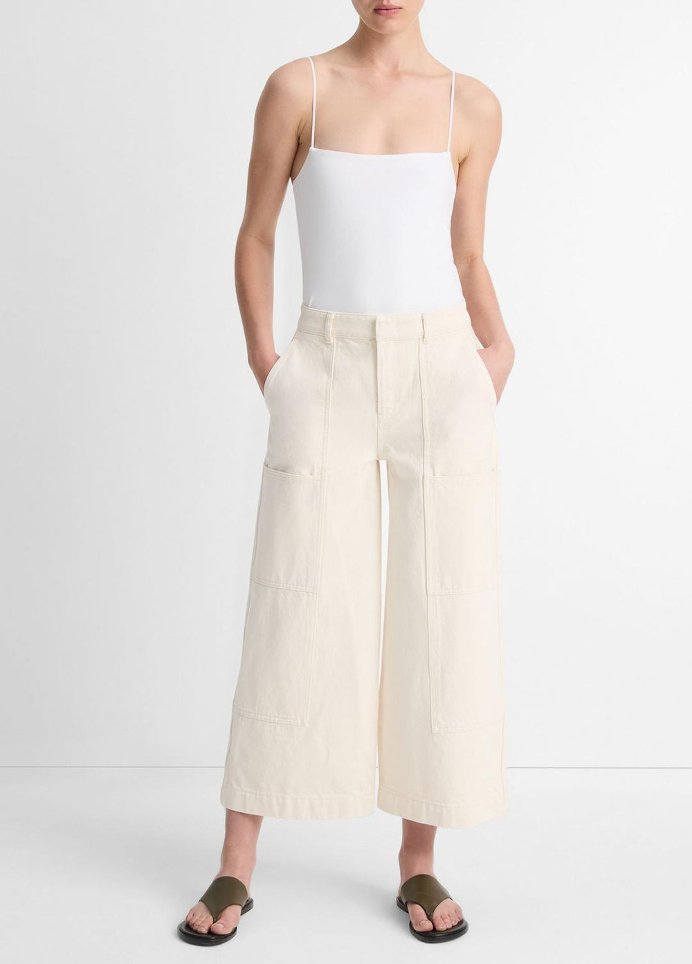 Pima Cotton Camisole in Tank Tops | VINCE Women