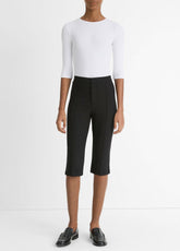 Elbow-Sleeve Crew Neck T-Shirt in Short Sleeve | VINCE Women