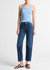 Ribbed Scoop-Neck Tank in Tank Tops | VINCE Women