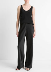 Colette High-Rise Fluid Satin Bias Pant in Trousers | VINCE Women