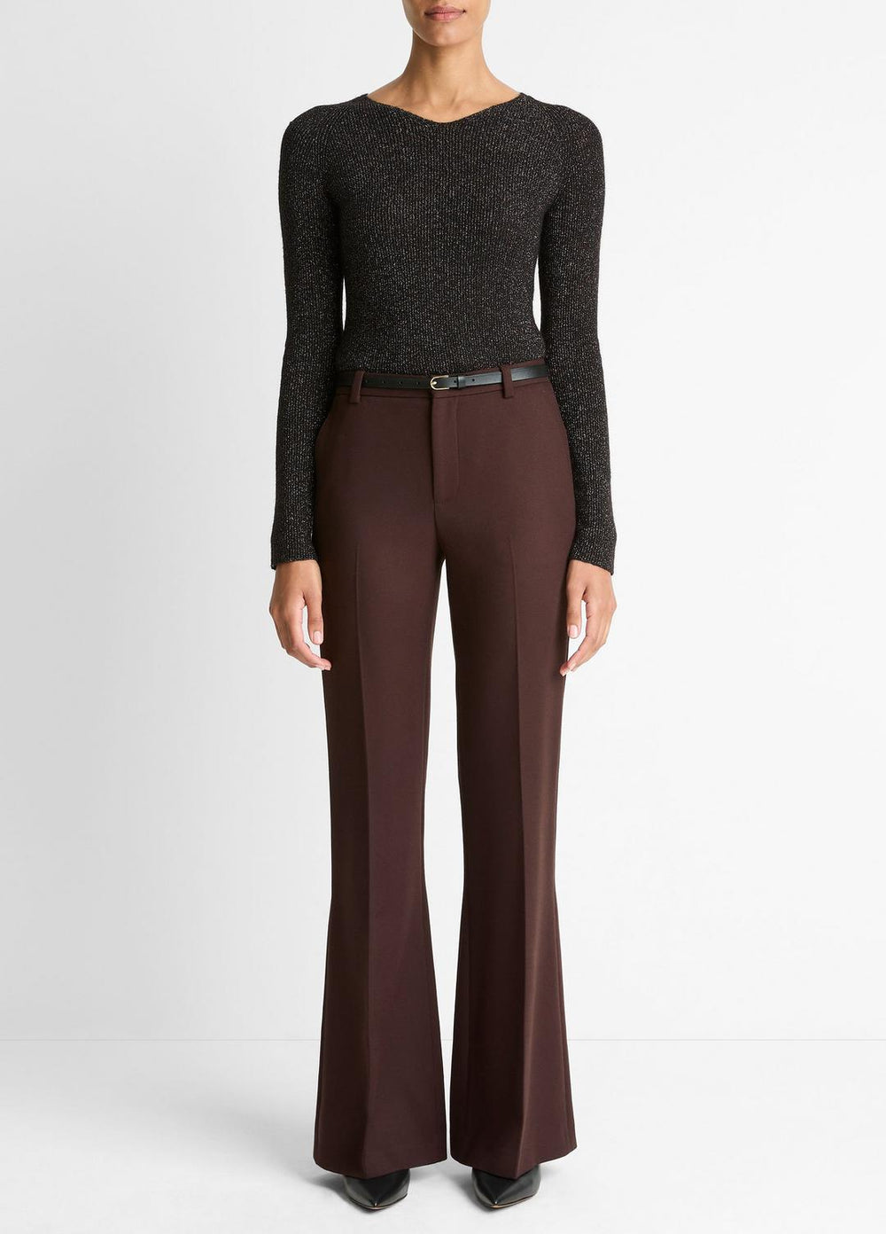 Sculptural Flare Trouser in Trousers | VINCE Women