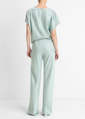 Colette High-Rise Fluid Satin Bias Pant in Trousers | VINCE Women