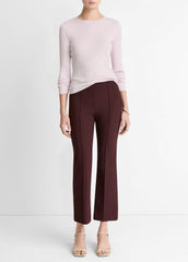 Niki Mid-Rise Pintuck Crop Flare Pant in Trousers | VINCE Women