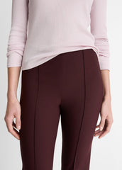 Niki Mid-Rise Pintuck Crop Flare Pant in Trousers | VINCE Women