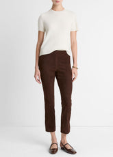 Suede Split-Hem Cropped Pant in Leggings | VINCE Women