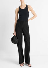 Cotton-Blend High-Waist Bias Pant in Trousers | VINCE Women