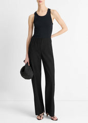 Cotton-Blend High-Waist Bias Pant in Trousers | VINCE Women