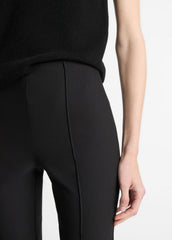 Niki Mid-Rise Pintuck Crop Flare Pant in Trousers | VINCE Women