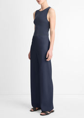 Colette High-Rise Crepe Bias Pant in Trousers | VINCE Women
