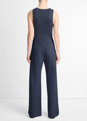 Colette High-Rise Crepe Bias Pant in Trousers | VINCE Women