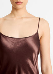 Satin Bias Maxi Slip Dress in Dresses | VINCE Women