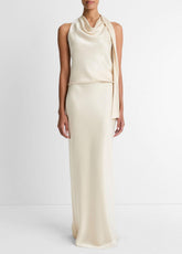 Satin Bias Column Skirt in Skirts | VINCE Women