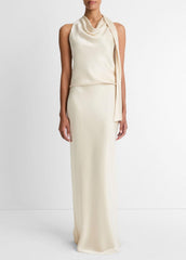 Satin Bias Column Skirt in Skirts | VINCE Women