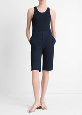 Italian Stretch-Cotton Chino Short in Shorts | VINCE Women